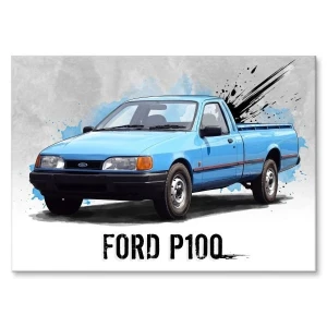Plakat metalowy "Ford P100"