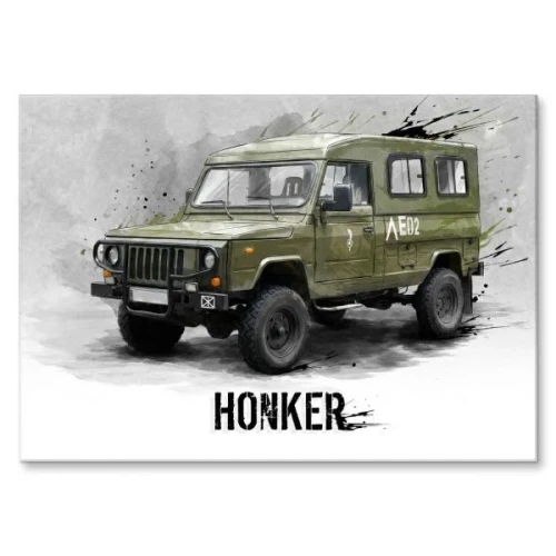 HONKER-plakat-metalowy-na-sciane.webp