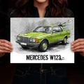 Mercedes-W123-Coupe-plakat-metalowy-M.webp
