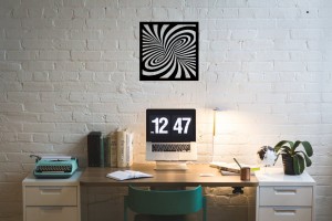 Dekoracja metalowa na ścianę Obraz Spirala 3D