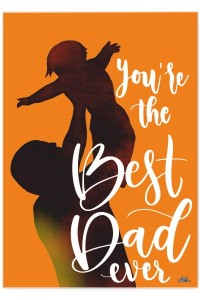 Plakat metalowy "Best dad ever"
