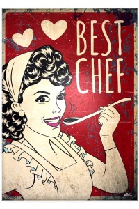 Plakat metalowy "Best Chef"