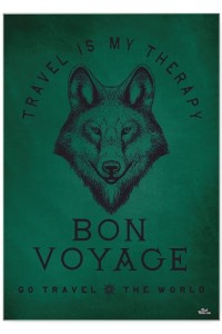 Plakat metalowy "Bon Wolf"