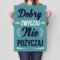 Blacha metalowa - Dobry zwyczaj nie pożyczaj L.jpg