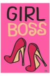 Plakat metalowy "Girl Boss"