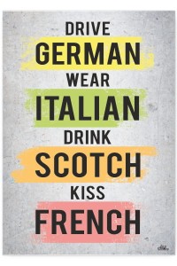 Plakat metalowy "Good advice"