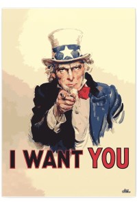 Plakat metalowy "I want You"