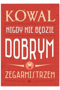 Plakat metalowy "Kowal"