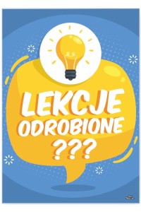 Plakat metalowy "Lekcje"