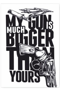 Plakat metalowy "My Gun"