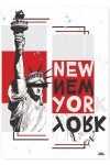 Plakat metalowy "New York"