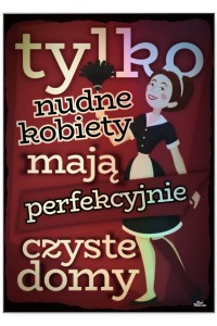 Plakat metalowy "Nudne kobiety"
