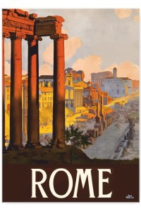 Plakat metalowy "Rome - Rzym"