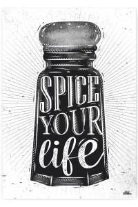 Plakat metalowy "Spice Your life"