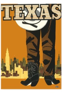 Plakat metalowy "Texas"