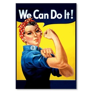 Plakat metalowy "We can do it"