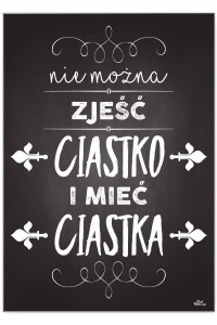 Plakat metalowy "Ciastka"