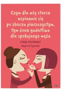 Plakat metalowy "Gadatliwa żona"