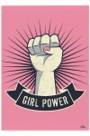 Plakat metalowy "Girl power"
