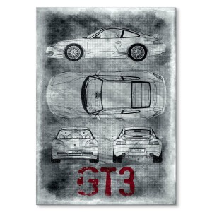 Plakat metalowy "Porsche GT3"
