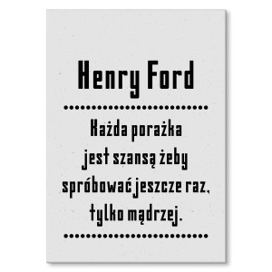 Plakat metalowy "Porażka jest szansą"