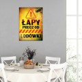 Blacha metalowa - Łapy precz od lodówki L 2.jpg