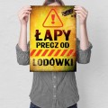 Blacha metalowa - Łapy precz od lodówki M.jpg