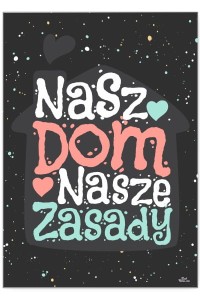 Plakat metalowy "Nasz dom"