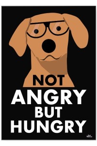 Plakat metalowy "Not angry"