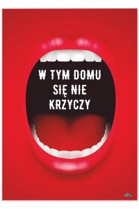 Plakat metalowy "Nie krzycz"