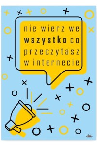 Plakat metalowy "Nie wierz w net"
