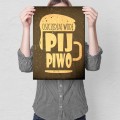 Blacha metalowa - Oszczędzaj wodę, pij piwo M.jpg