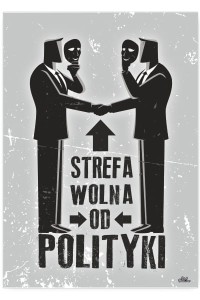Plakat metalowy "Strefa wolna"