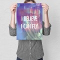 Blacha metalowa - I believe I can fly M.jpg