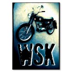 Plakat metalowy "WSK" 