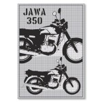 Plakat metalowy "JAWA 350" 