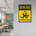 Blacha metalowa - Beware of drunken people L 2.jpg