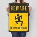 Blacha metalowa- Beware of dancing people L.jpg