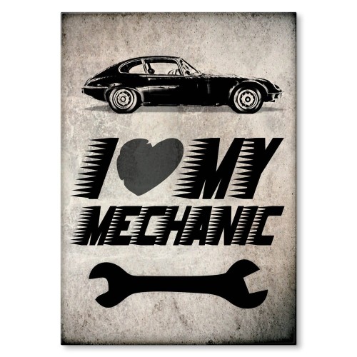 Blacha dekoracyjna - I love my mechanic.jpg