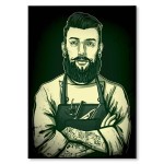 Plakat metalowy "Barber"