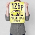 Blacha metalowa - Polski Fiat 126p M.jpg