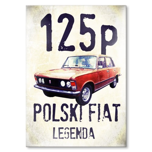 Blacha metalowa - Polski Fiat 125p.jpg