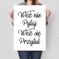 Blacha metalowa - Weź nie pytaj biała L.jpg