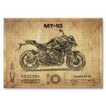 Plakat metalowy "Yamaha MT-10"
