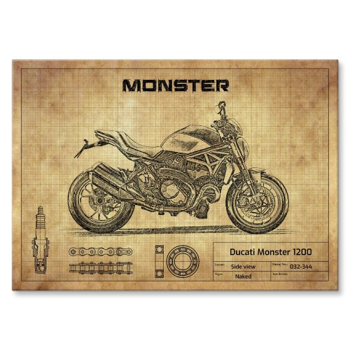 Blacha metalowa - Ducati Monster 1200.jpg