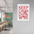 Blacha metalowa - Keep calm & drink wine L 2.jpg
