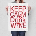 Blacha metalowa - Keep calm & drink wine L.jpg