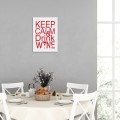 Blacha metalowa - Keep calm & drink wine M 2.jpg