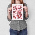 Blacha metalowa - Keep calm & drink wine S.jpg