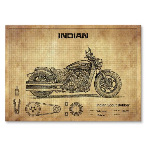 Blacha metalowa - Indian Scout Bobber.jpg
